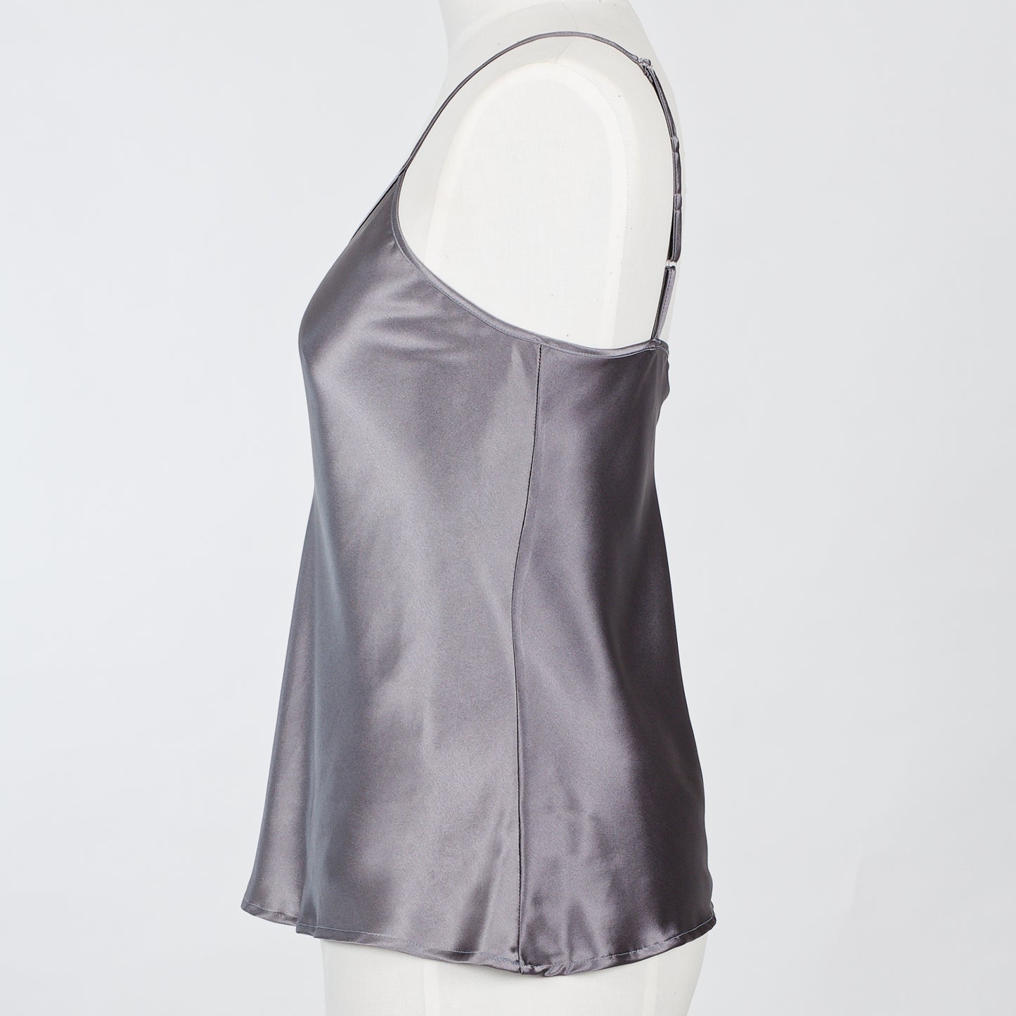 Silk Camisole top - Gunmetal
