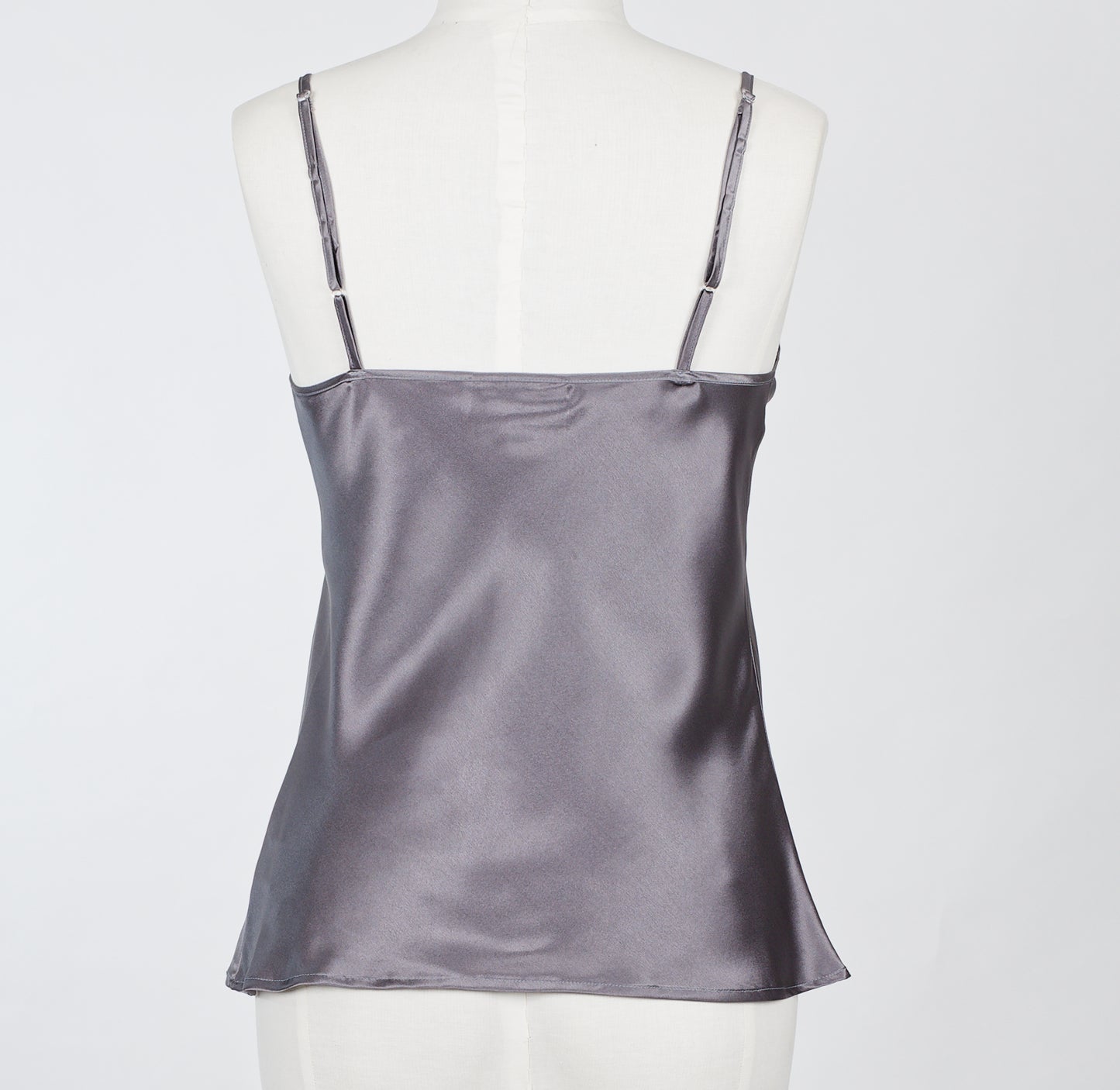 Silk Camisole top - Gunmetal