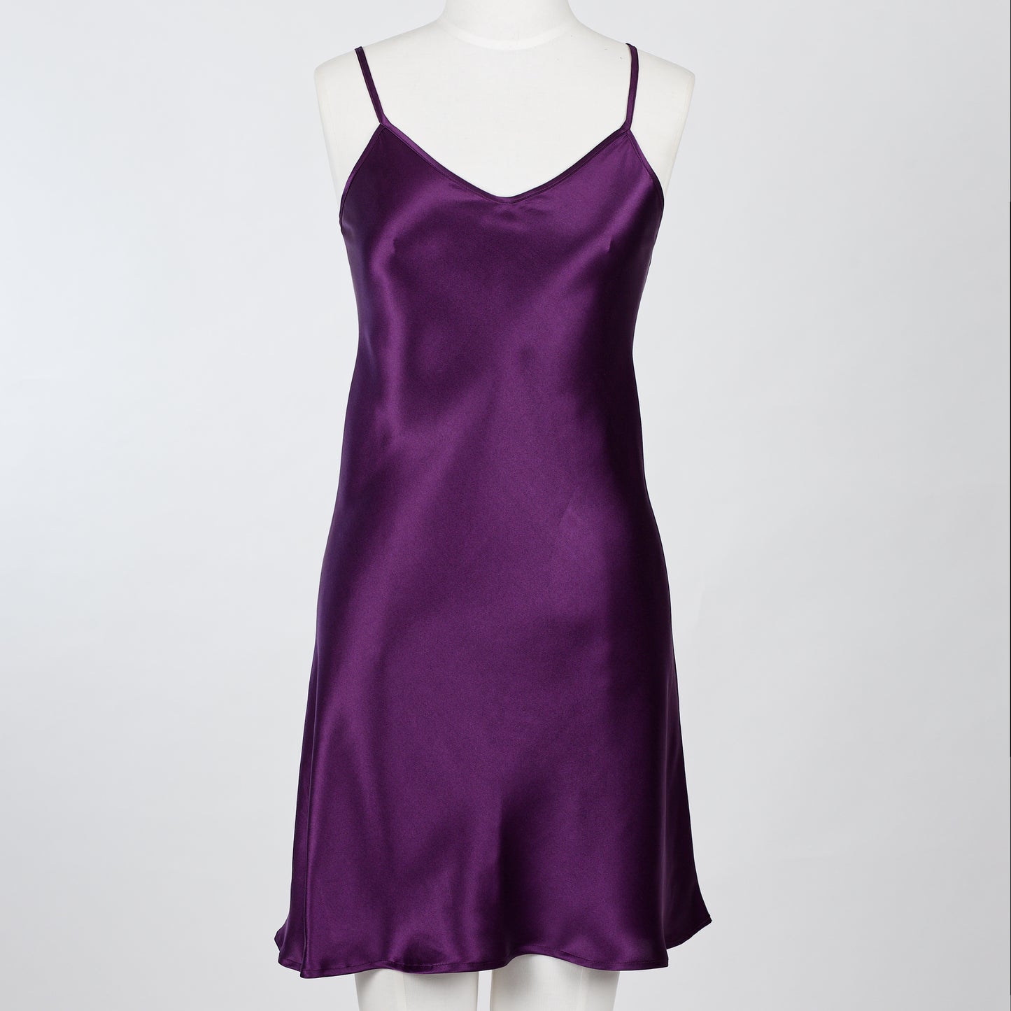 Silk Slip Chemise - Purple