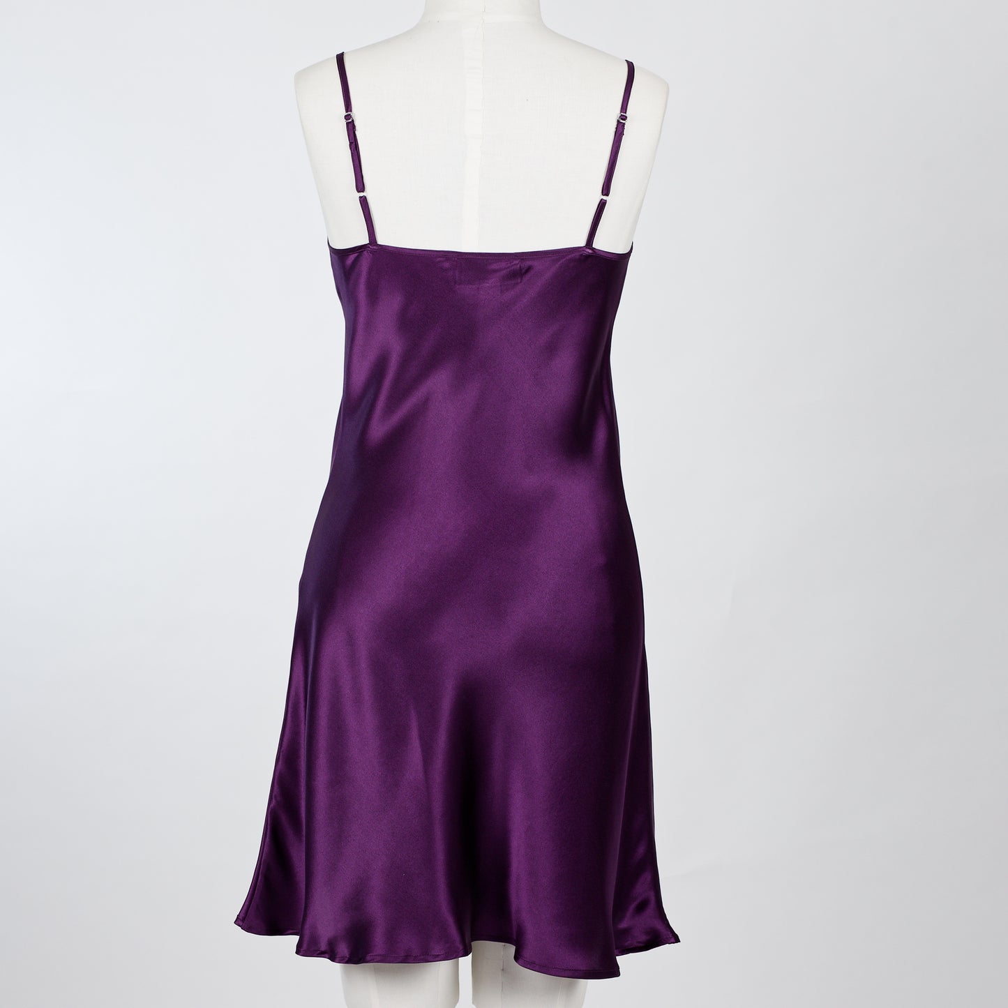 Silk Slip Chemise - Purple