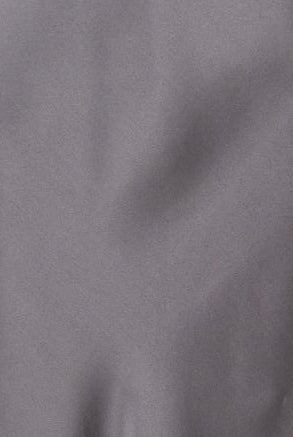 Grey silk slip dress up close on fabric detail