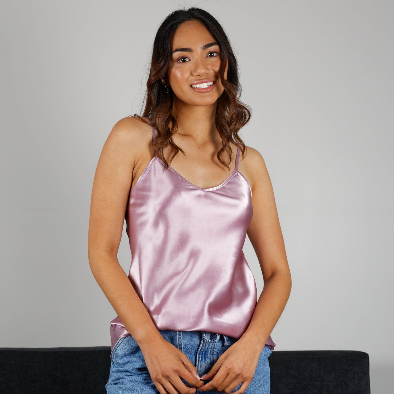 Silk Camisole top - Periwinkle