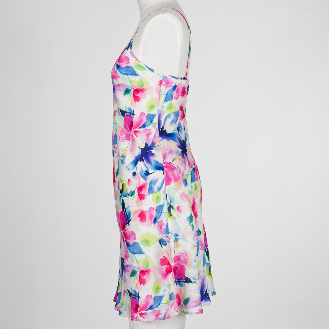 Silk Chemise Slip - Hibiscus