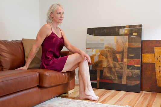 Silk Slip Chemise - Merlot