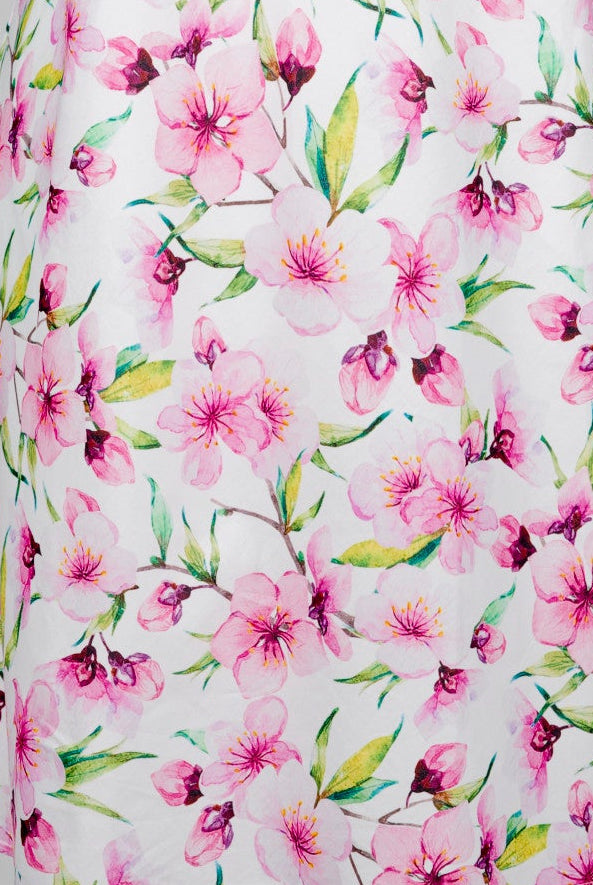 cherry blossom print cotton nightie