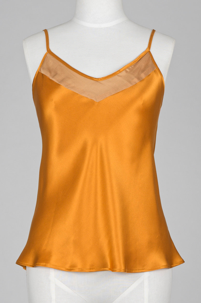 Art Deco Camisole top - Caramel