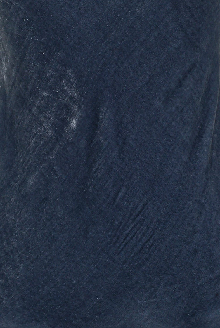 denim blue silk velvet camisole