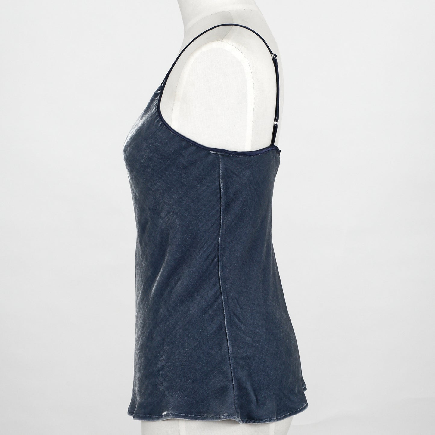Silk Velvet Cami - Denim