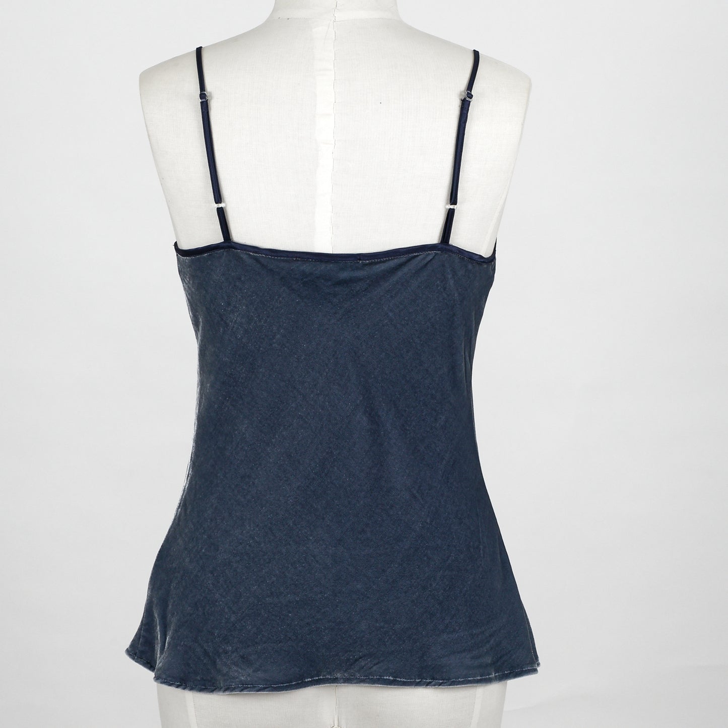 Silk Velvet Cami - Denim