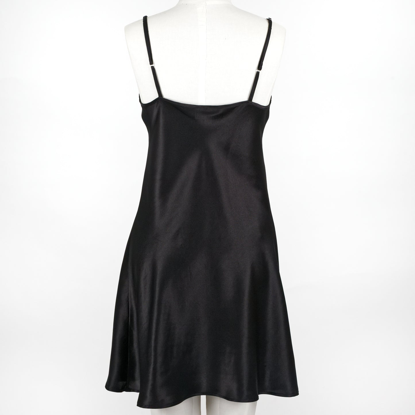 Silk Chemise Slip - Black