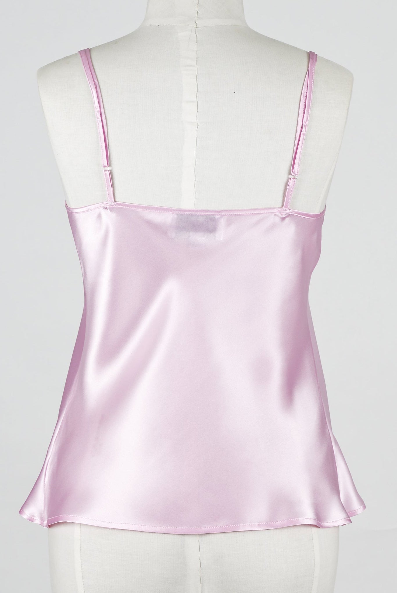 baby pink silk camisole top