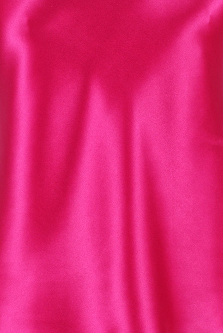 bright pink silk camisole