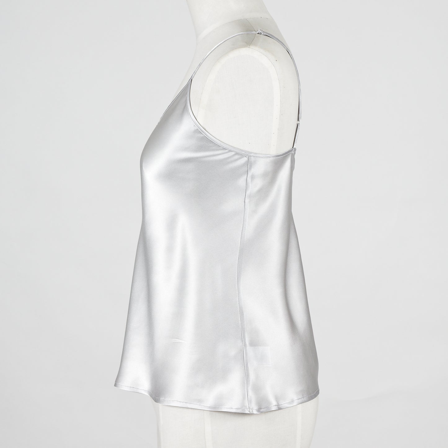 Silk Camisole Top - Silver