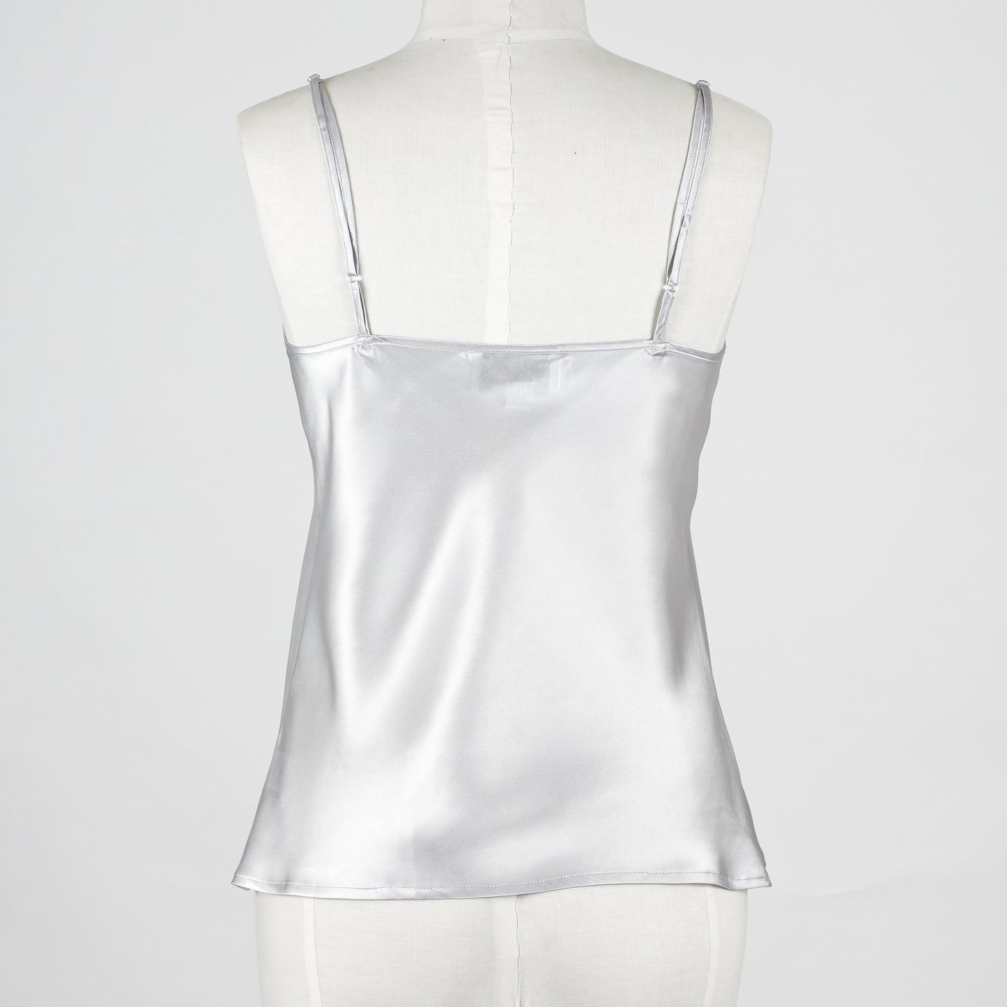 Silk Camisole Top - Silver