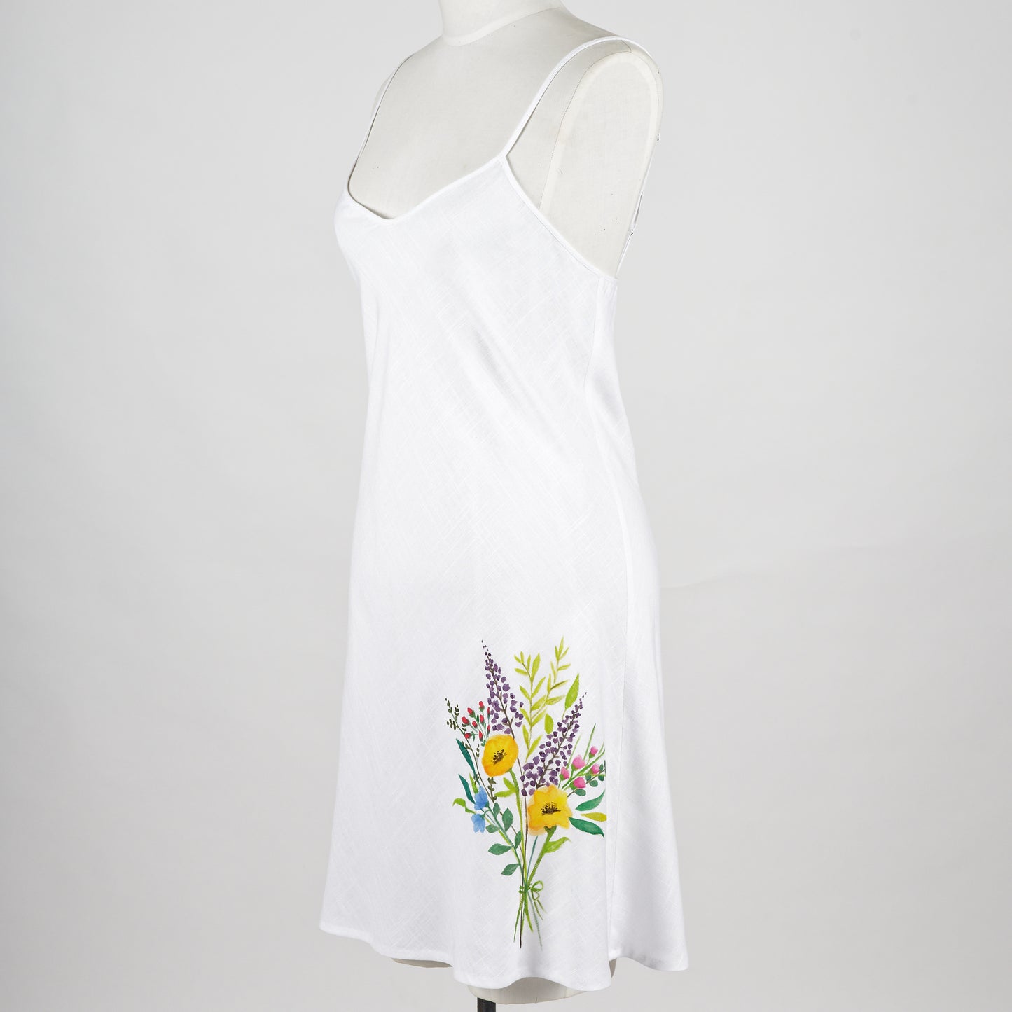 Bouquet Linen Chemise Dress