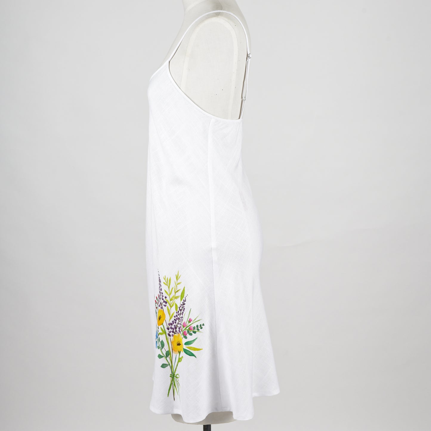Bouquet Linen Chemise Dress