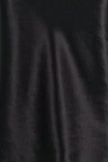 Silk Long Chemise Slip - Black