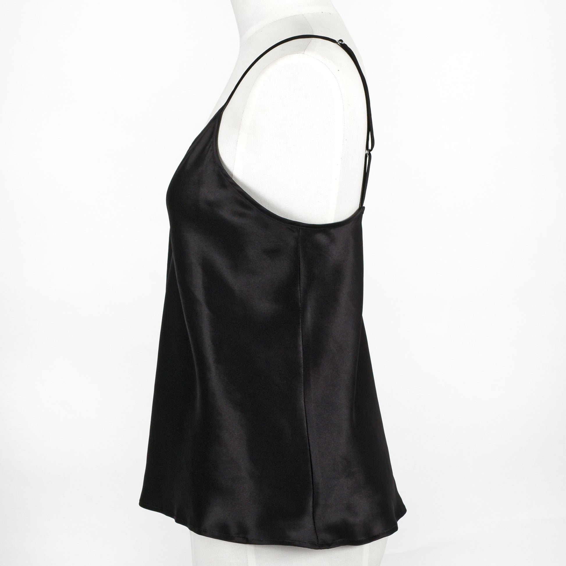Double Layer, Organic Peace Silk Camisole Top in Black – Ethical Kind