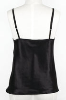 black silk camisole top