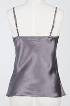 dark grey silk camisole