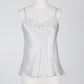 Silk Lace Camisole top - Silver