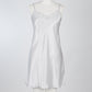Silk Lace Chemise Slip - Silver