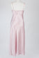 Silk Long Lace Chemise  Slip - Musk