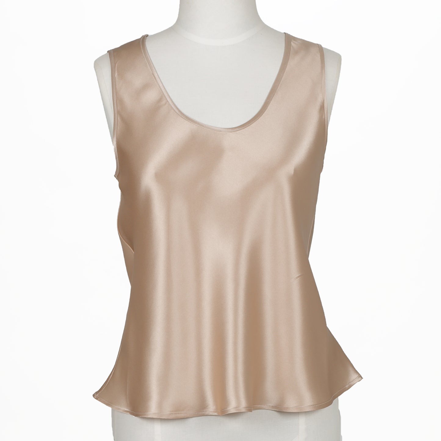 Silk Singlet top - Natural