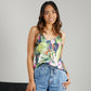 Silk Camisole top - Tropical