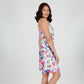Silk Chemise Slip - Hibiscus