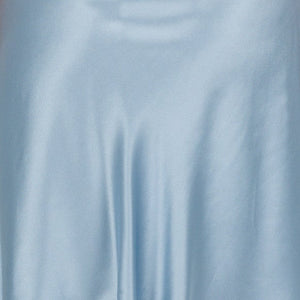 Silk Lace Chemise Slip - Steel Blue