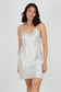 Silk Chemise slip - Silver