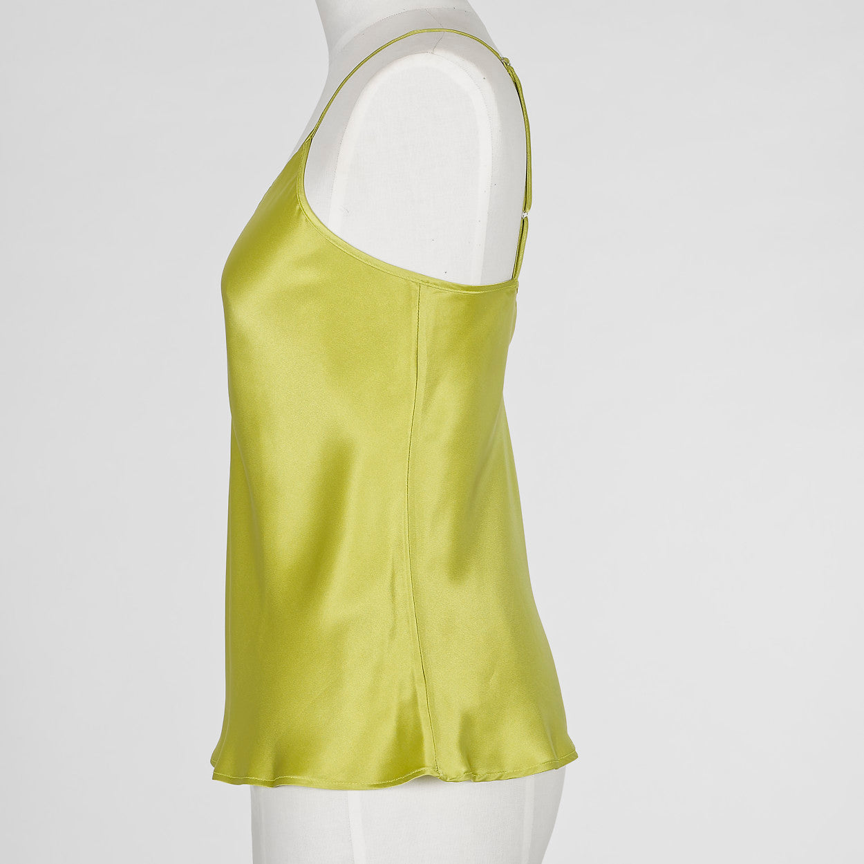 Silk Camisole top - Electric Green
