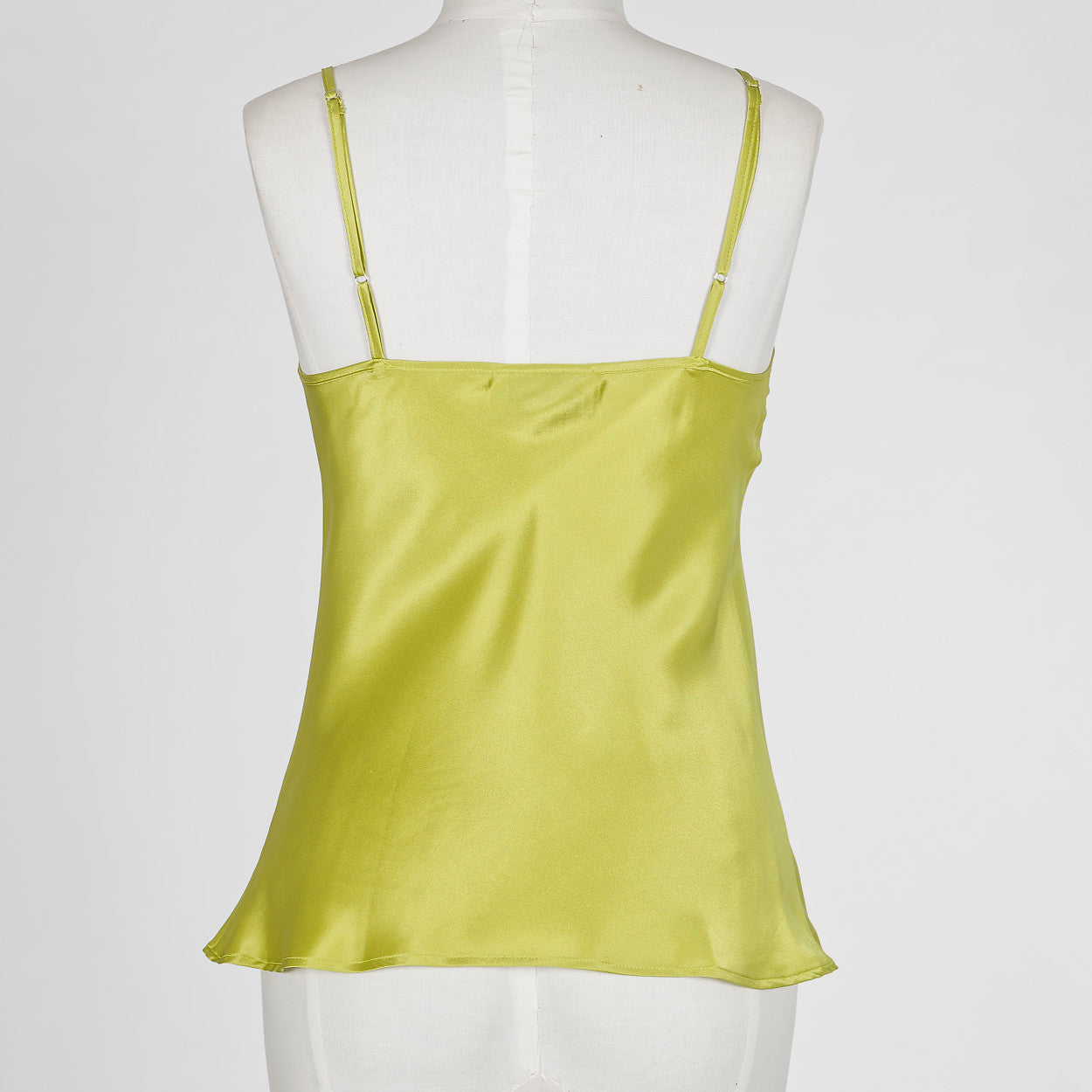 Silk Camisole top - Electric Green