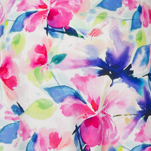 Silk Chemise Slip - Hibiscus