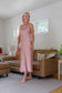 Silk Long Chemise Slip - Rose