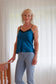 Silk Lace Camisole top -  Sapphire