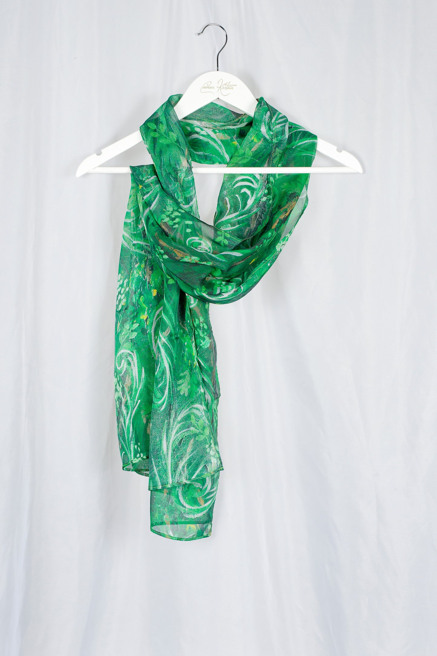 NZ inspired silk scarf - Native Forest