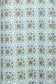 close up of cotton nightie dress with green and blue print