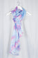 NZ inspired silk scarf - Lupins by the Lake