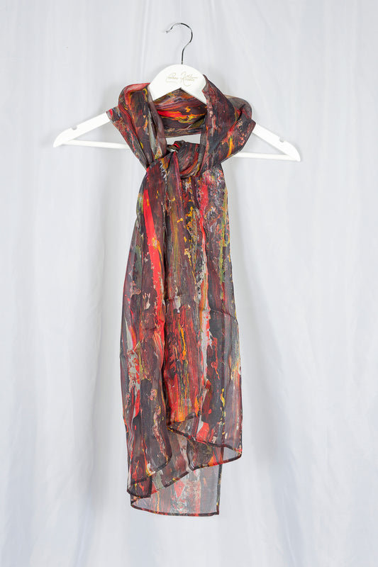 NZ inspired silk scarf - Thermal Acivity