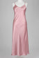 Silk Long Chemise Slip - Rose