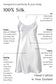 Silk Chemise slip - Silver