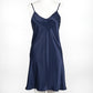 Silk Chemise Slip - Navy