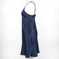Silk Chemise Slip - Navy