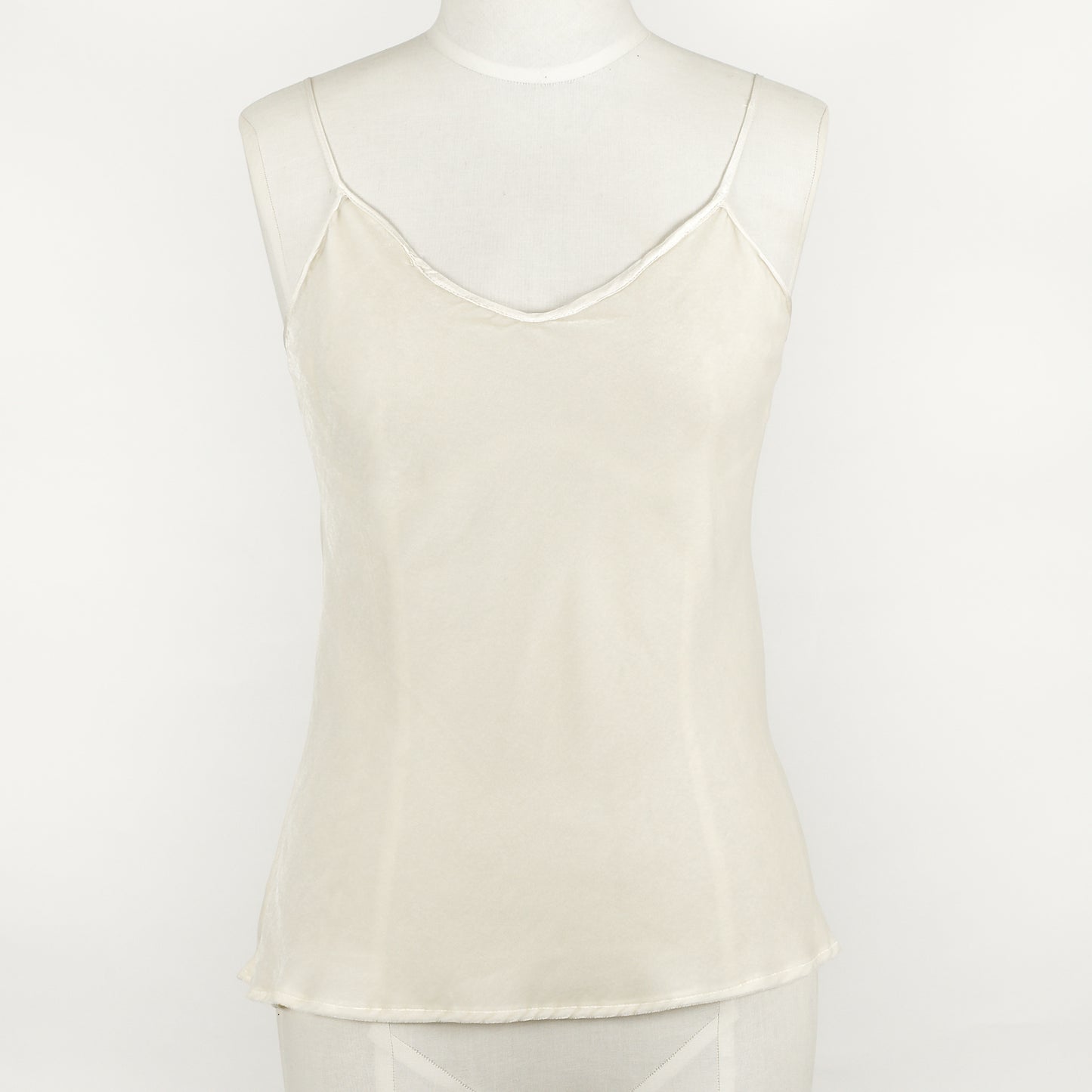 Silk Velvet Cami - Ivory