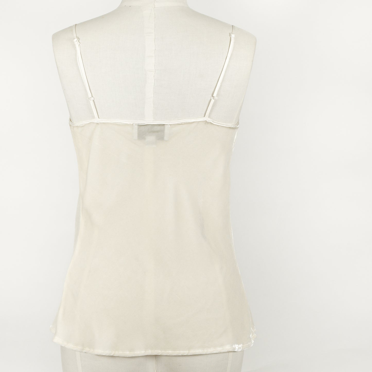 Silk Velvet Cami - Ivory