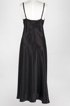 long silk chemise slip dress 