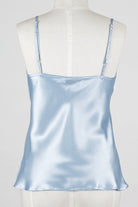light blue silk camisole