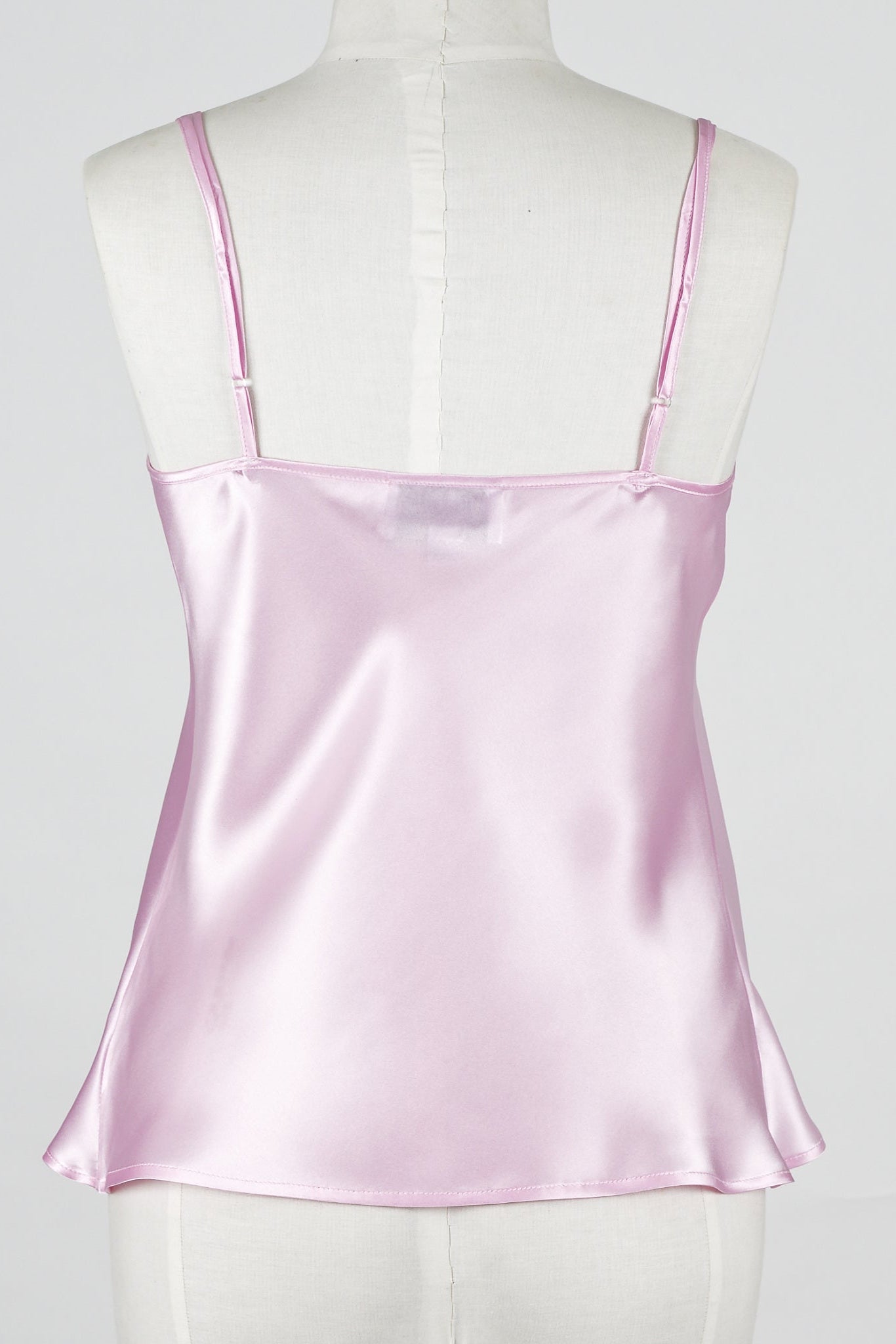 baby pink silk camisole top